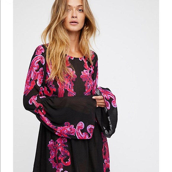 Free People Dresses & Skirts - Free People Symphony Printed Slip Dress